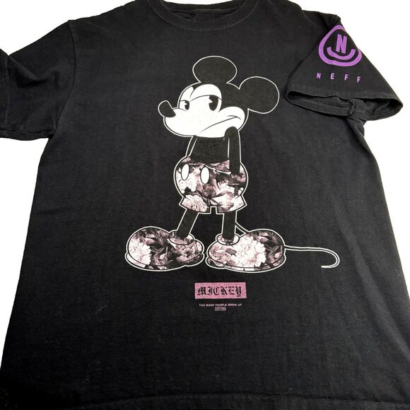 Neff/Disney Other - Disney x Neff Short Sleeve T-Shirt Men's M tie dye Black Mickey Mouse Silhouette